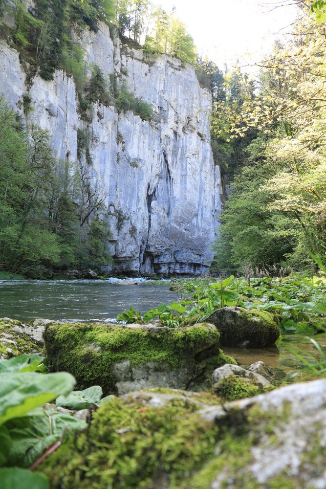 Death Valley, Doubs cliffs, border