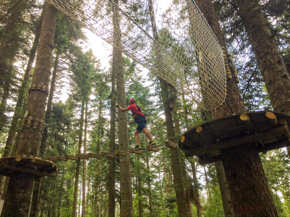 activité enfant famille accrobranche foret sapin pays horloger doubs jura