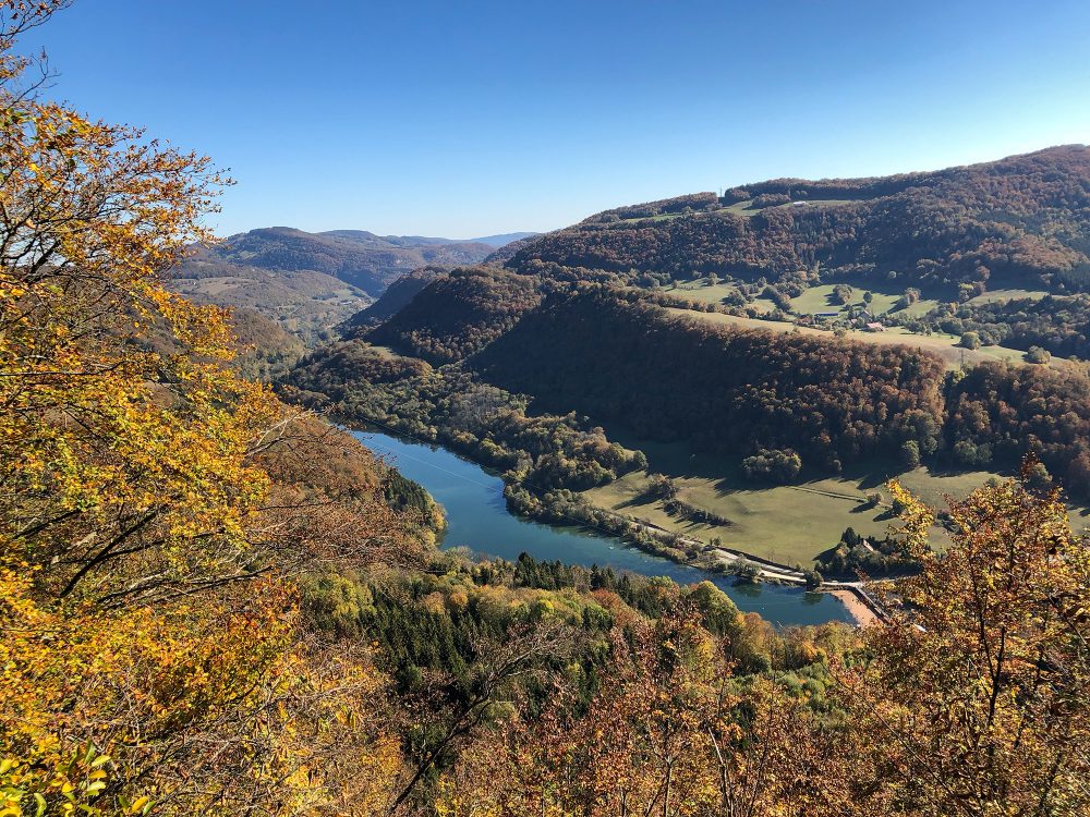 Doubs valley plateau viewpoint river pays horloger Doubs Jura