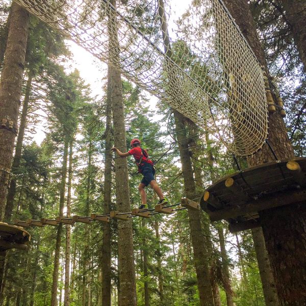 accrobranche pays horloger foret arbre pont de singe haut doubs jura