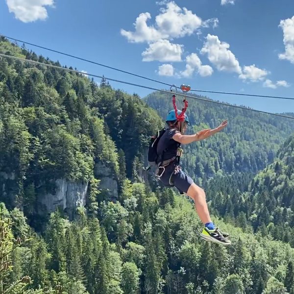 via ferrata tyrolienne echelles de la mort pays horloger doubs jura