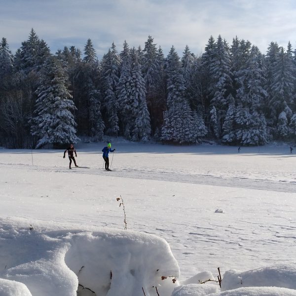 langlauf schnee der aufstieg damprichard pays horloger Doubs Jura