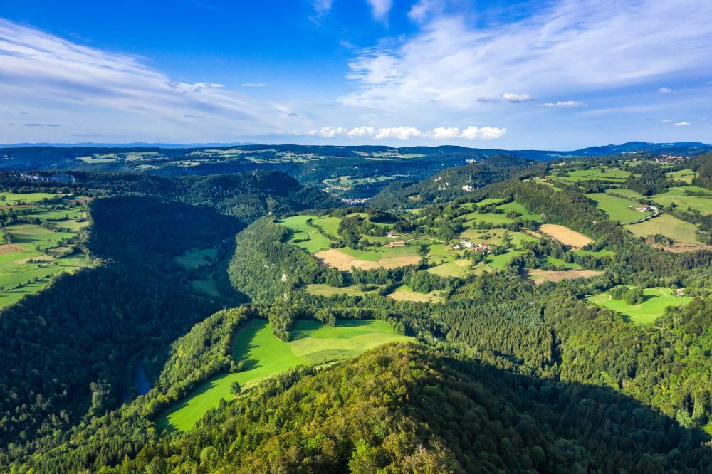 rock of the Bourbet dessoubre bréseux pays horloger Doubs Jura belvedere