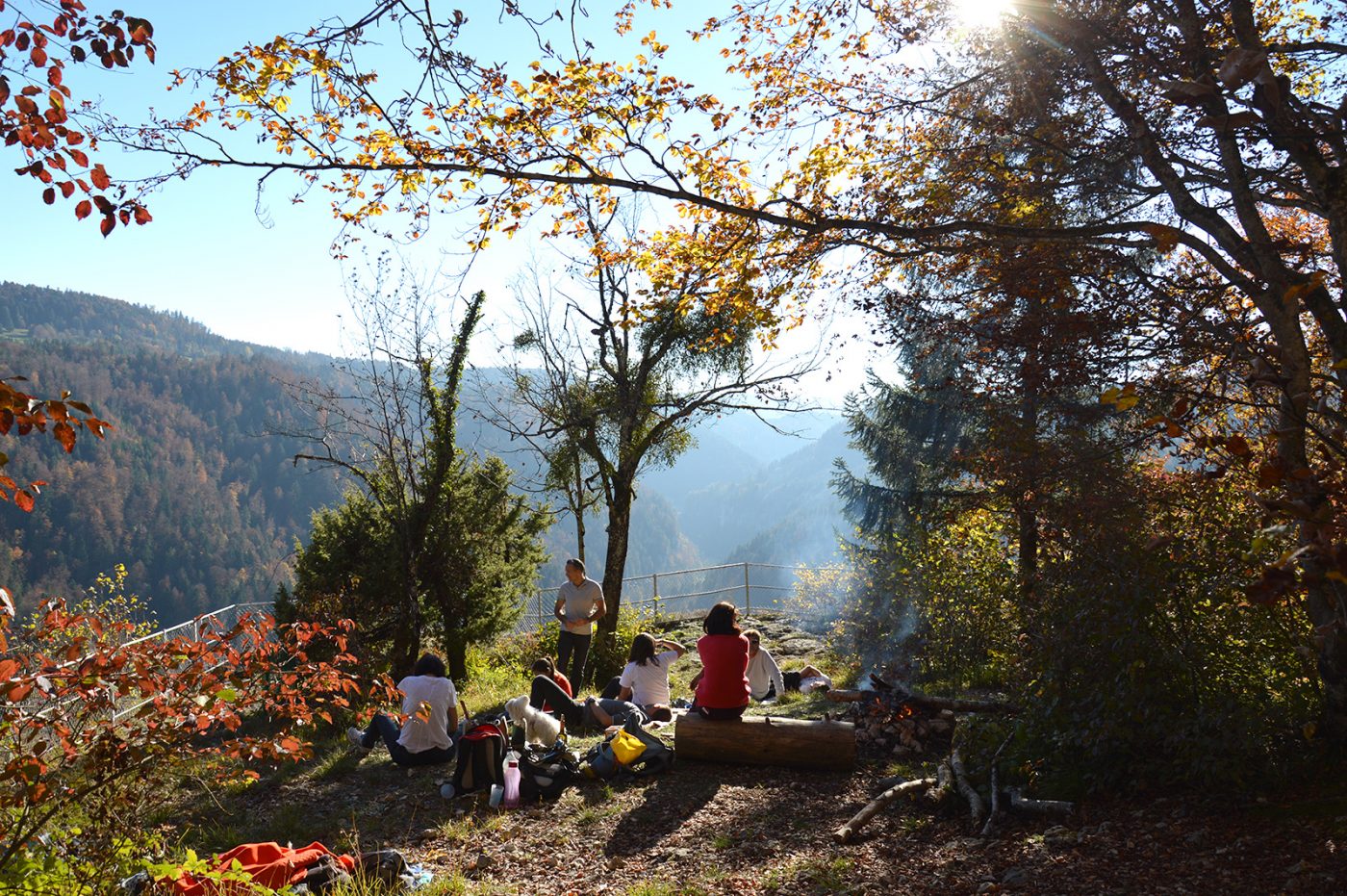 pique-nique belvédère vieilles femelles pays horloger doubs jura rando automne