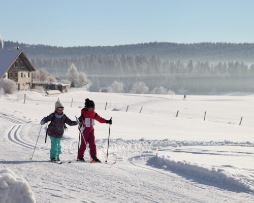 ski de fond nordique montagnes du jura pays horloger hiver