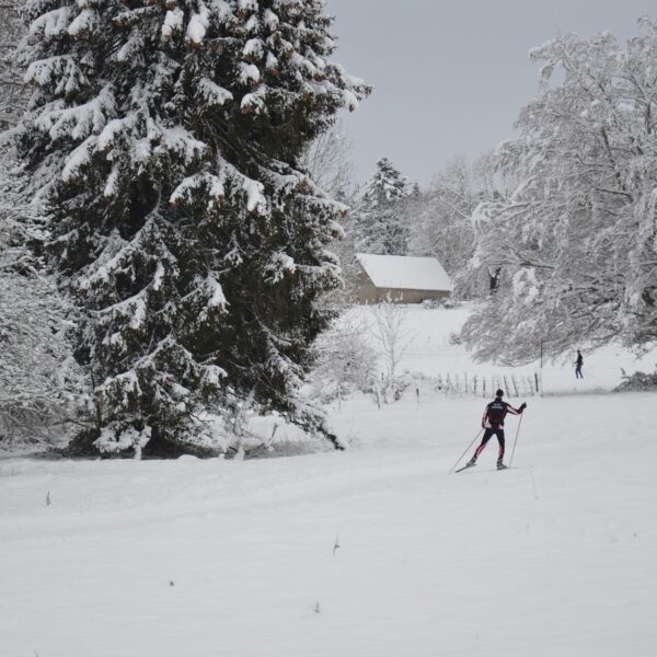 ski de fond la bosse le memont le russey pays horloger hiver neige jura