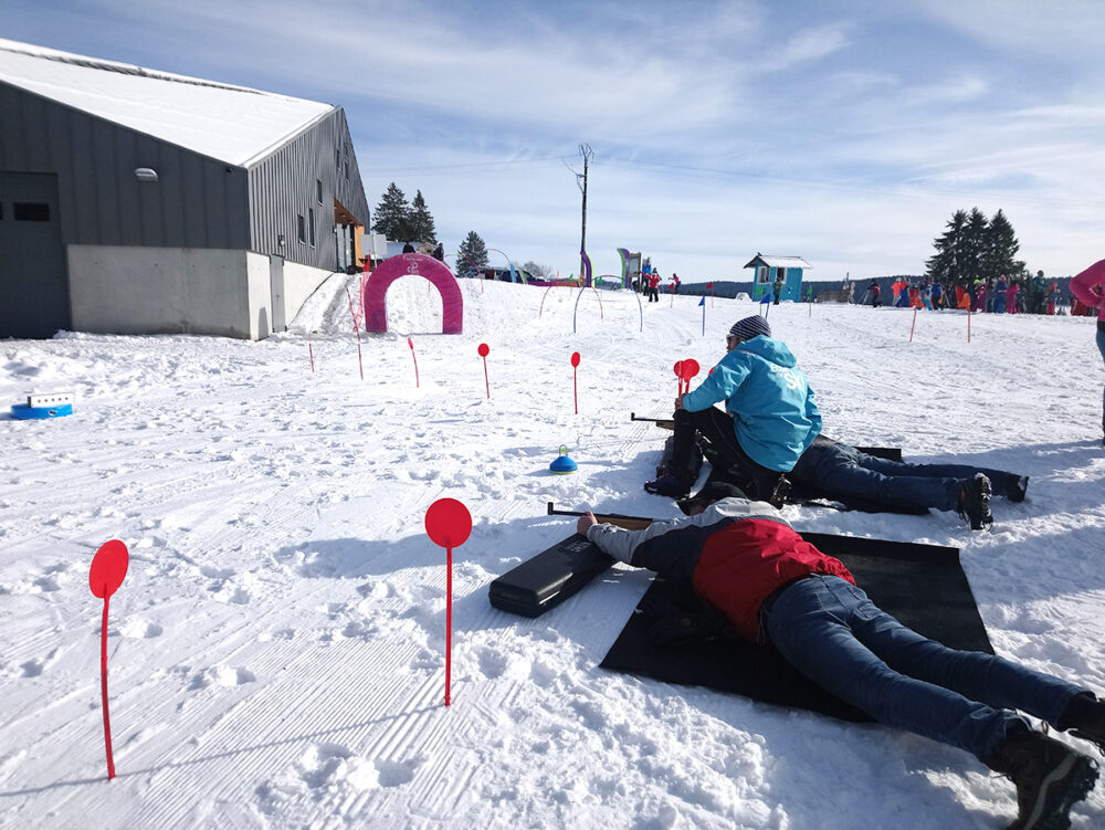 Biathlon Winter Schnee Gardot Animation Shooting