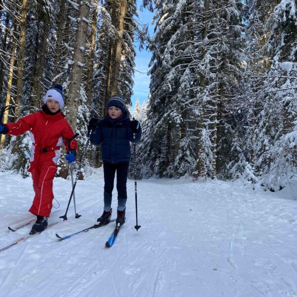 hiver neige ski de fond bois des rachottes combe saint pierre