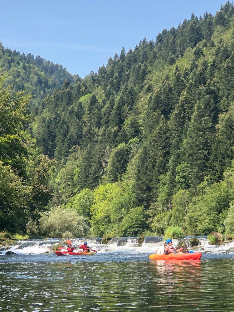 canoe goumois famille doubs pays horloger jura pnr
