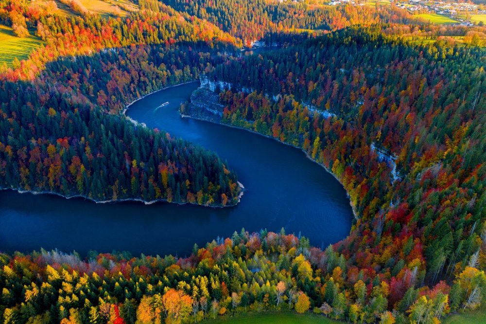 automne bassins du doubs pays horloger pnr montagnes du jura ©AerodyneFrance
