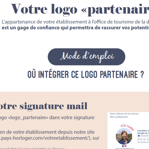 logo partenaire comme utiliser pays horloger