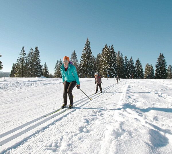Skilanglauf pays horloger Winterschnee Jura PNR