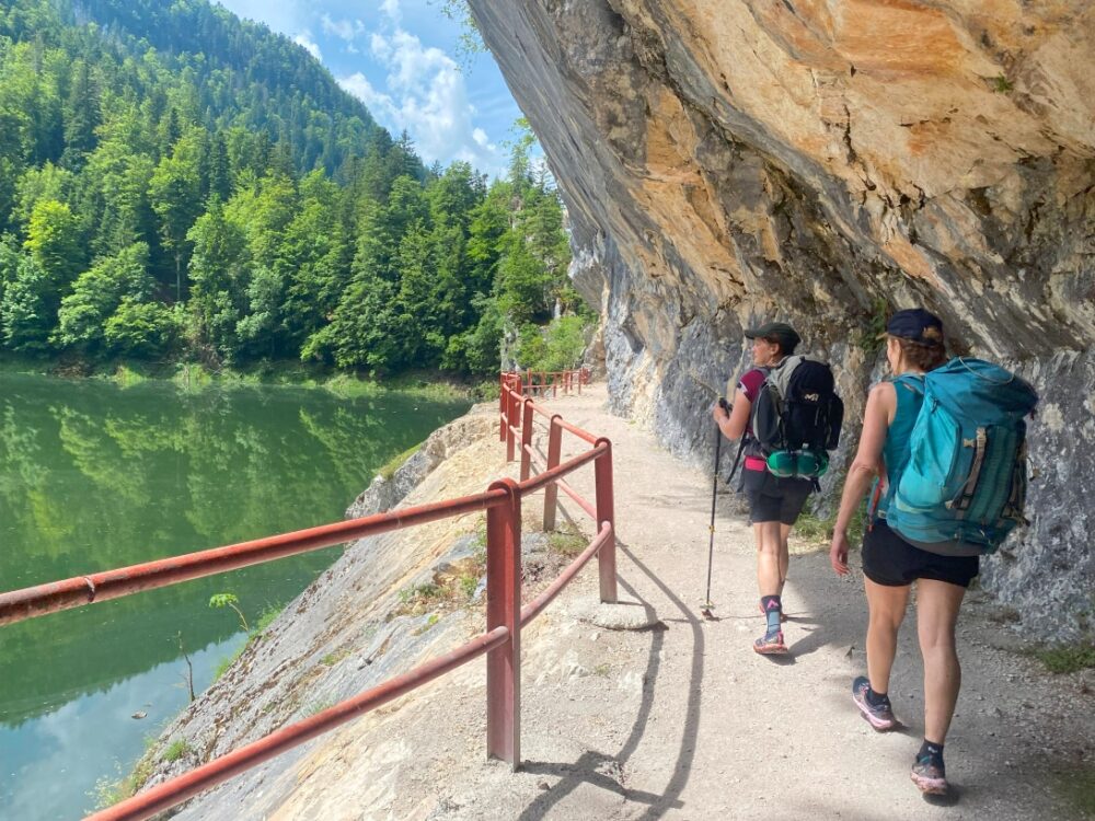 GTJ hiking along the Doubs river, backpacking trips