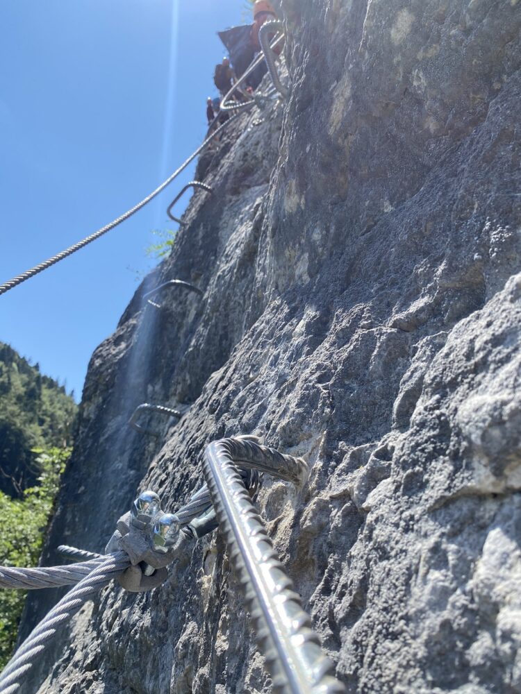 via ferrata ladders van de dood pays horloger Doubs-Jura