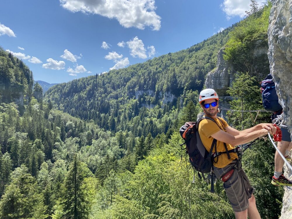 via ferrata echelles de la mort pays horloger doubs jura