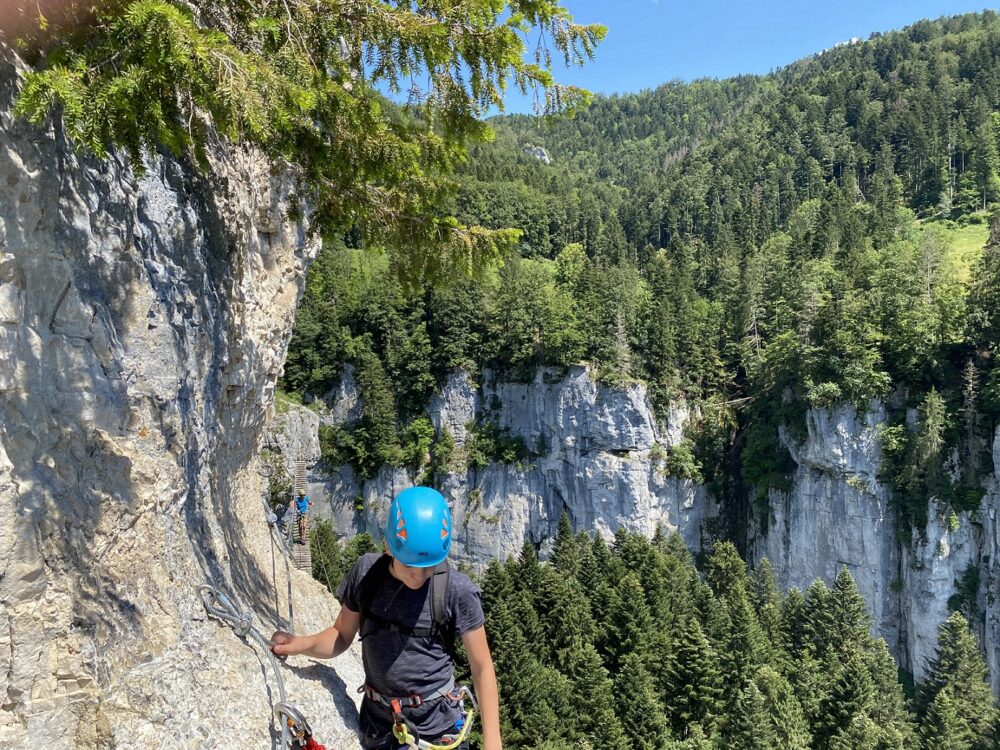 via ferrata echelles de la mort pays horloger doubs jura un ete sportif
