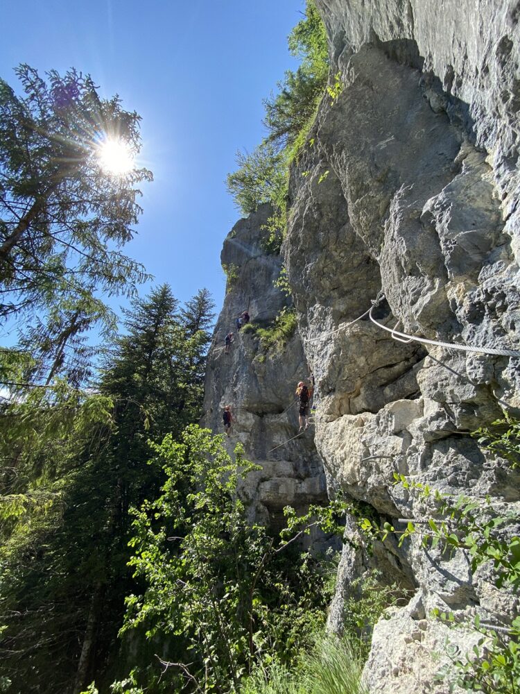 via ferrata echelles de la mort falaises pays horloger doubs