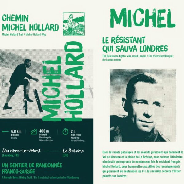 depliant chemin Michel Hollard resistant rando
