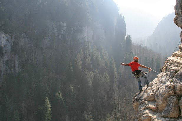 via ferrata echelles de la mort hiver soleil