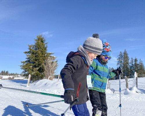 Kinderlanglauf©elisepourny (1)r Langlauf, Winter, Schnee, Kinder, Gardot