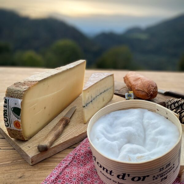 local produce pays horloger Comté sausage, Mont d'Or cheese, Morbier cheese, Jura cheese
