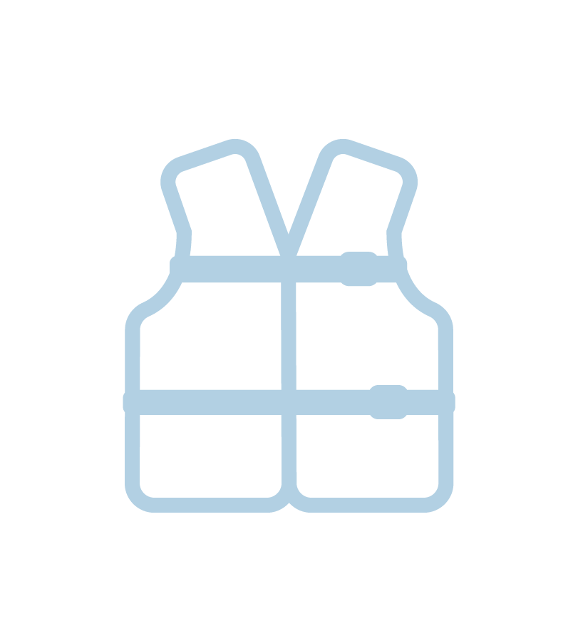 picto gilet sauvetage canoe naviguer